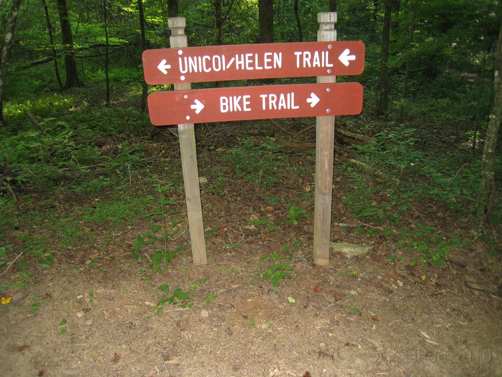 Helen to Unicoi 2010 0180.jpg - The trail from Helen Georgia to the lodge at Unicoi State Park makes a fun six mile run. July 2010 and 90 degrees makes it a little bit more of a workout.